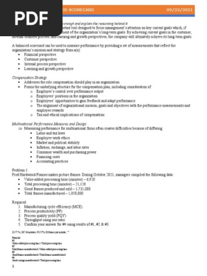 Balanced Scorecard
