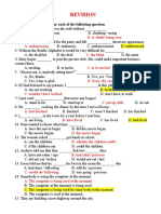 Revision: Choose The Best Answer For Each of The Following Question