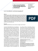 Ready to Embrace Genetically Modified Wines the Role of Knowledge Exposure and Intrinsic Wine AttributesCornell Hospitality Quarterly