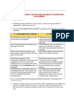 QUIZ For MODULE 1 Principles of Marketing