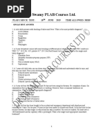 Plab 1 Answer Sheet | PDF