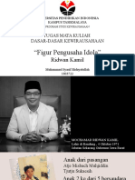 Tugas Presentasi Tokoh Pengusaha Idola Muhammad Syarif Hidayatullah 1803722