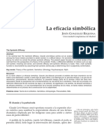 González, J. (2009). La Eficacia Simbólica