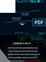 From TO in God: Fear Trust