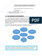 2.1 The Business Environment: Chapter 2: Financial Institutions, Intruments, and Markets