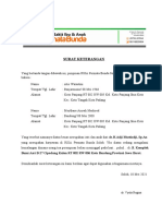 Surat Keterangan: Bumi Asri B-27 Cipadung Kulon RT 002 RW 006 Kota Bandung Provinsi Jawa Barat