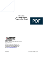Cs Series Ac Current Source Programming Manual Rev F
