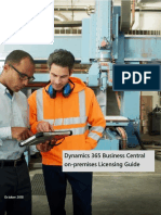 Microsoft Dynamics 365 Business Central On Premises Licensing Guide