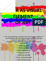 Color As Visual Element of Art
