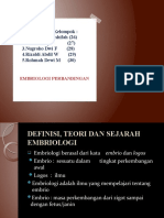 EMBRIOLOGI PERBANDINGAN