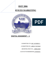 BMT 2006 Services Marketing: Digital Assigment:-1