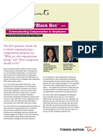Opening The Black Box' - : Communicating Compensation To Employees
