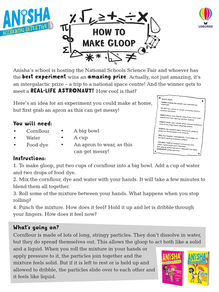 How to Make Gloop for Science Fun | PDF