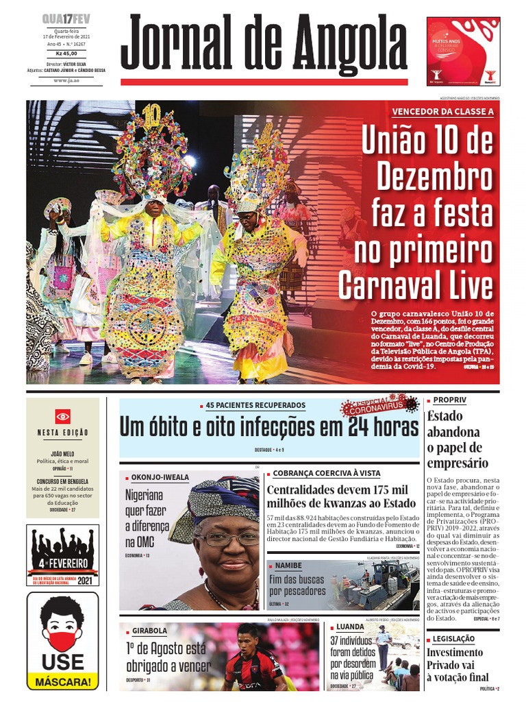 AFROCAN: Angola vence Nigéria e passa de fase – Jornal O Guardião