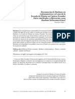 Resonanacias de Bauhaus en Latinoamérica y El Caso de La Escuela de Diseño en Cuenco, Ecuador Entre Similitudes y Diferencias