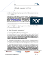 Politica de Privacidad AFPnet