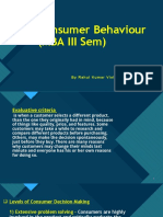 Consumer Behaviour (MBA III Sem)