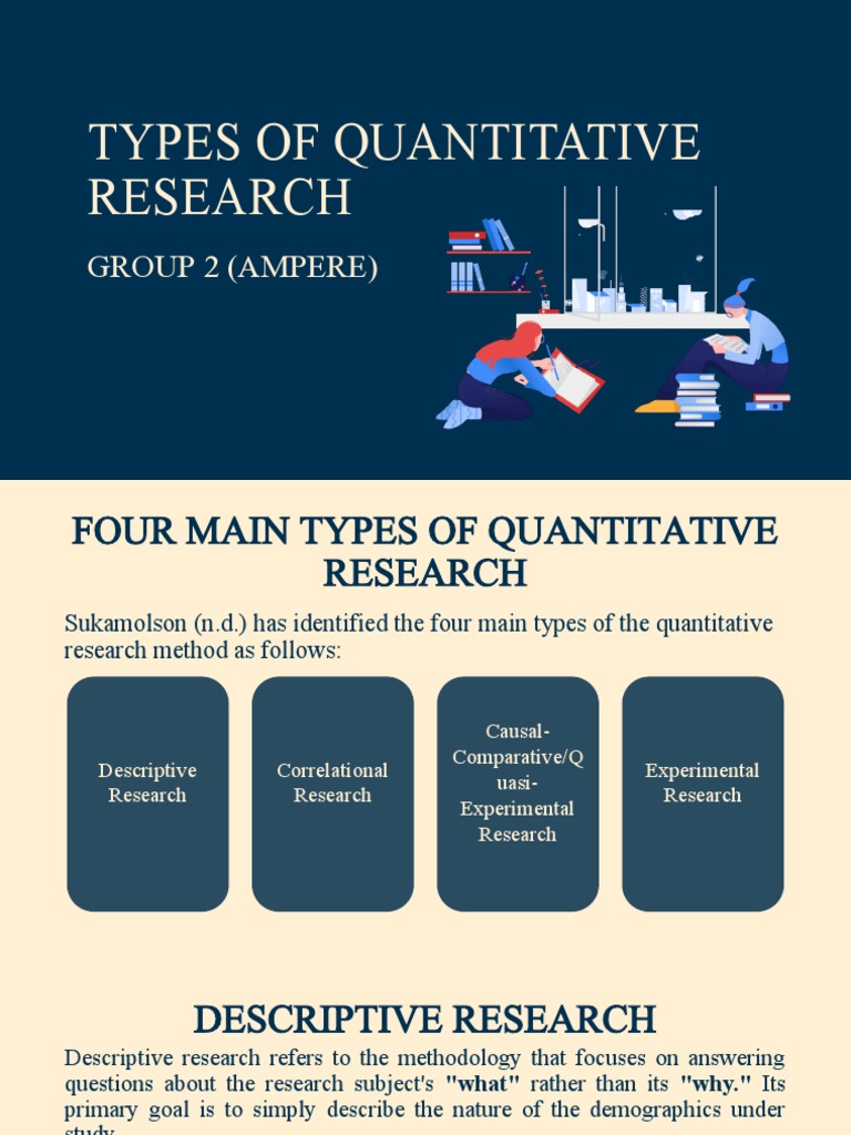 Types Of Quantitative Research Methods