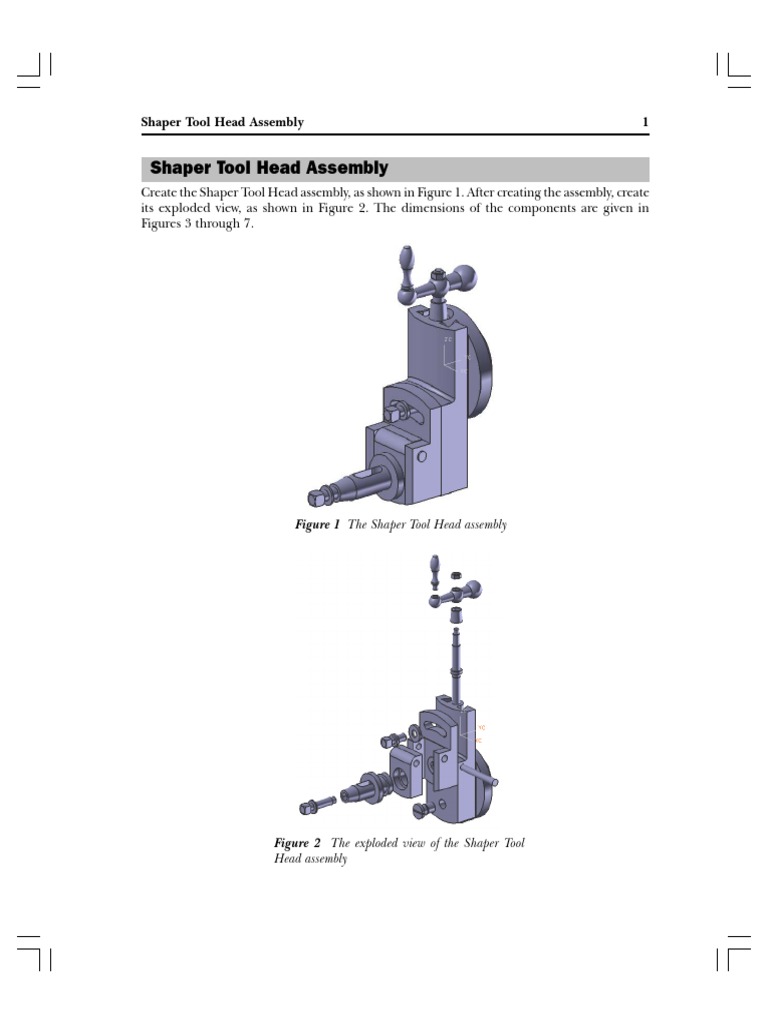 Shaper Tool Head Assembly Guide | PDF | Art