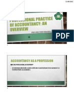 Topic II - Professional Practice of Accountancy - An Overview
