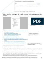 Cours Sur Les Concepts de L'audit Interne Et Le Management Des Risques