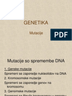 GENETIKA Mutacijeppt