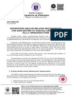 OUA-AideMemoire - 6005 - Prioritizing Health-Related Requirements For Safe Return To Schools and Offices Part 2 Infrastructure