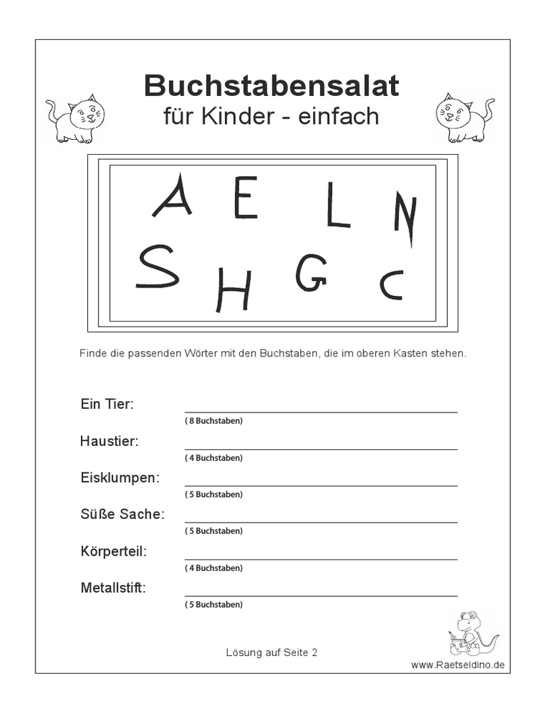 Buchstabensalat | PDF