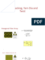 Fibre Packing, Yarn Dia and Twist