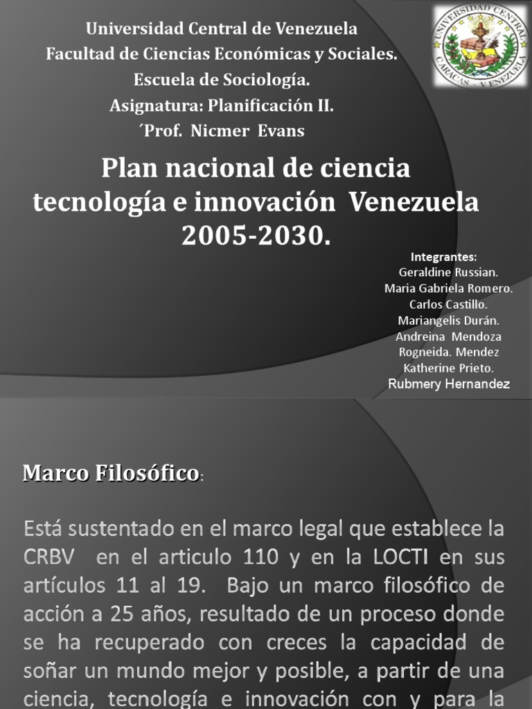 Plan Nacional de Ciencia y Tecnología 2030 | PDF | Ciencias sociales