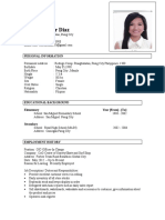 Anabelle Pilar Diaz: Personal Information