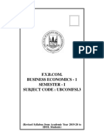 FYBCOM Business Economics Sem I