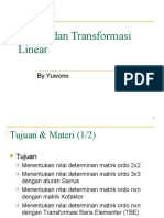 Matrik Dan Transformasi Linear Determinan