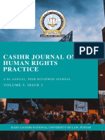 Casihr Journal On Human Rights Practice: Volume 5, Issue 2
