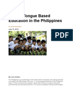 Mother Tongue Based Education in The Philippines: News & Articles