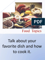FOOD TOPICS (Talk For 1 Minute About Each of Them) 78