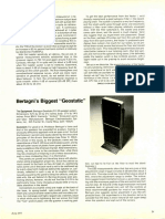 Bertagni's Biggest "Geostatic": Low Test Levels (75 DB SPL)