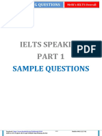 MrBi's IELTS Overall - IELTS Speaking Questions