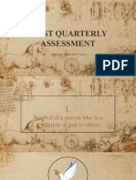 First Quarterly Assessment: Passed By: Akisha Brei V. Lim-It