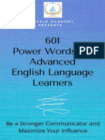 601 Power Words For Advanced English Lan