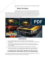 Car Mechanic Simulator 2018 Free Download PC Game Pre