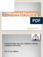 Comportamentul Consumatorului C 3: Evaluarea