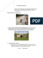 Examen mesa hidráulica II problemas canales alcantarillas