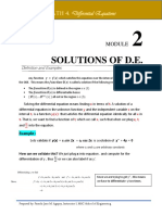 Module 2 - Solutions of de