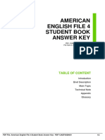 American English File 4 Student Book Answer Key PDF