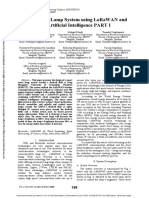 Smart Street Lamp System Using Lorawan and Artificial Intelligence Part I