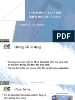 MOS PowerPoint 2016 Bài 4