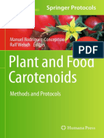 Plant and Food Carotenoids - Methods and Protocols