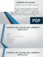 Control de Calidad de Cemento Asfaltico