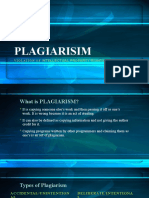 Plagiarisim: Violation of Intellectual Property Rights